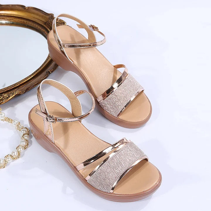 GlamShine Wedge Sandal