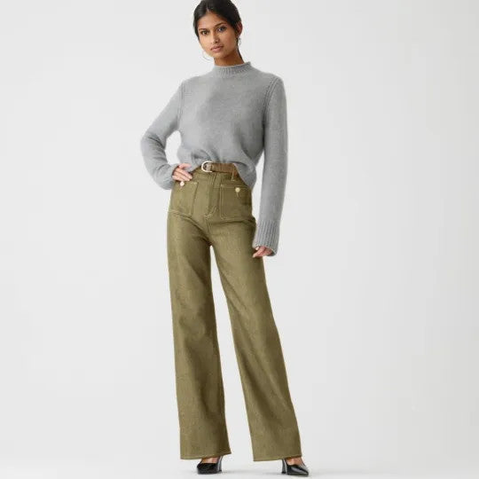 Vintage High-Waist Wide-Leg Jeans