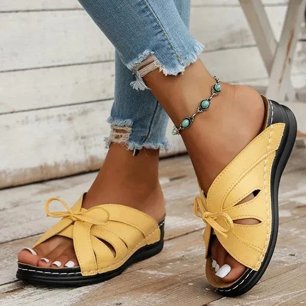 Grace Bow Slip-On Sandal