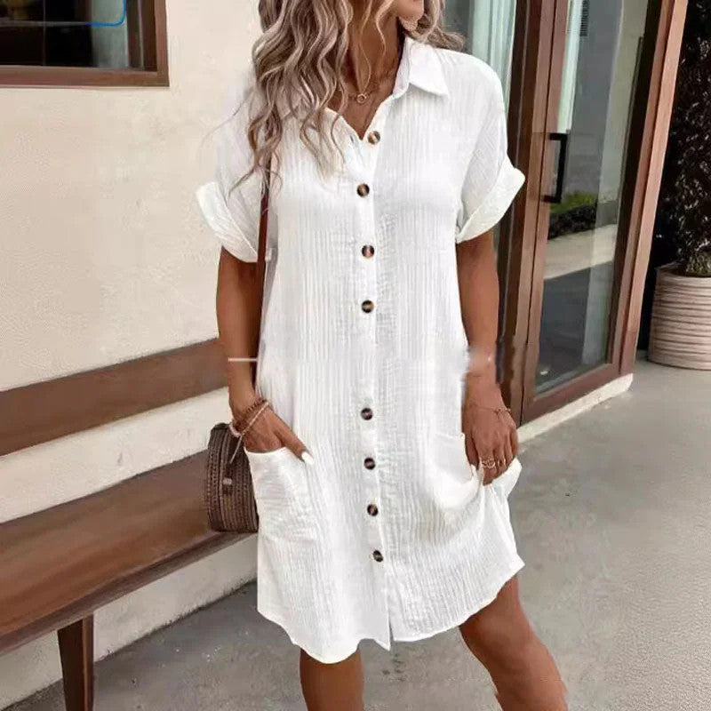Mustard Breeze Casual Dress