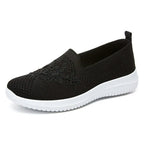 Floral Knit Slip-On Sneakers